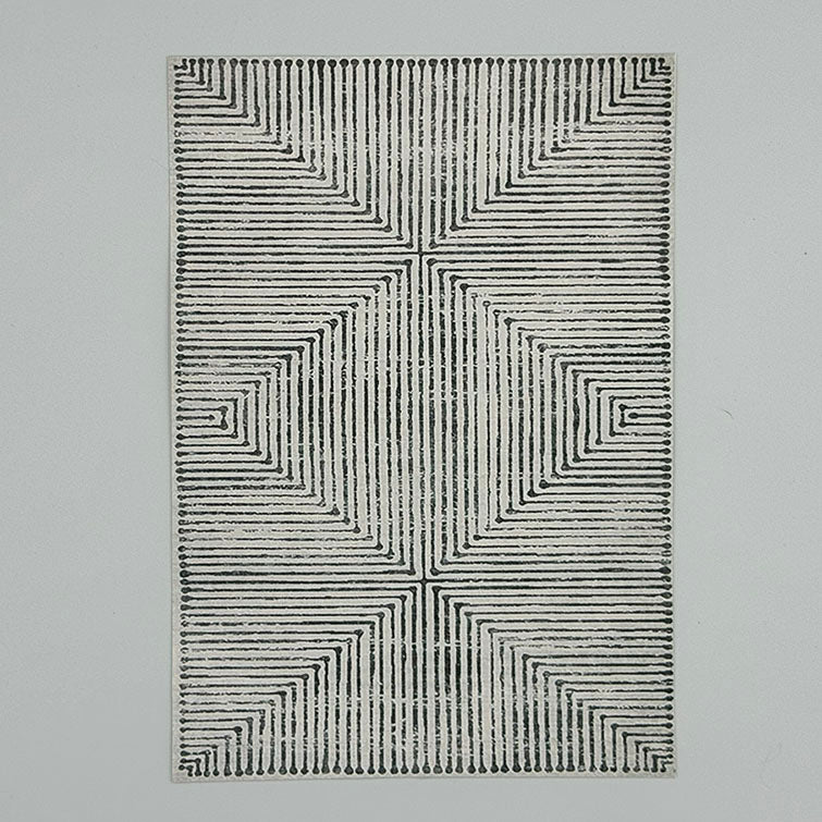 Geometric Rug Dollhouse Miniature 1:12 Scale