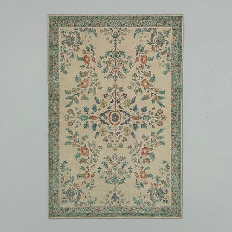 Persian Floral Rug Dollhouse Miniature 1:12 Scale