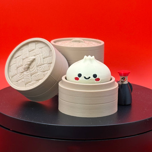 Dumpling Fidget Clicker with Soy Sauce 🥟