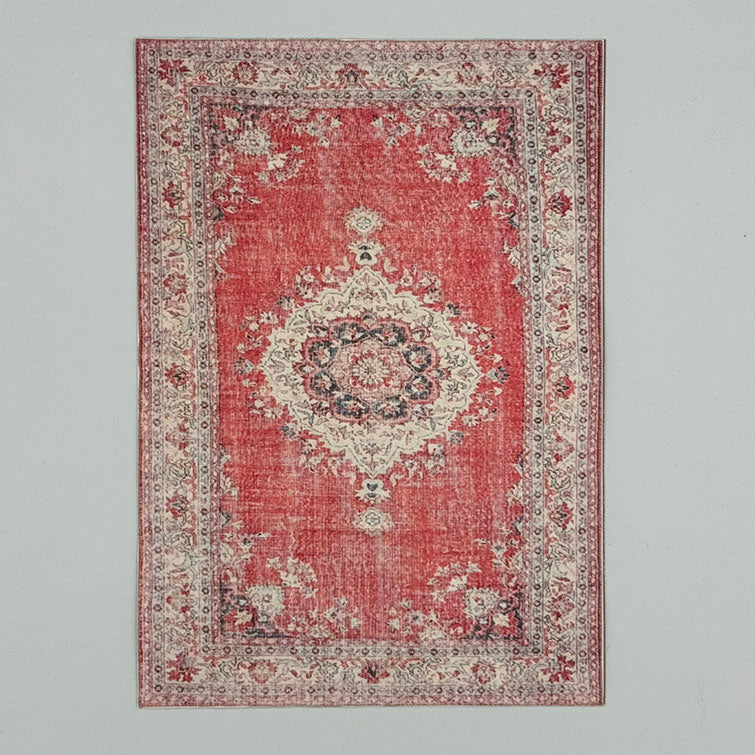 Vintage-Style Persian Medallion Rug Dollhouse Miniature 1:12 Scale