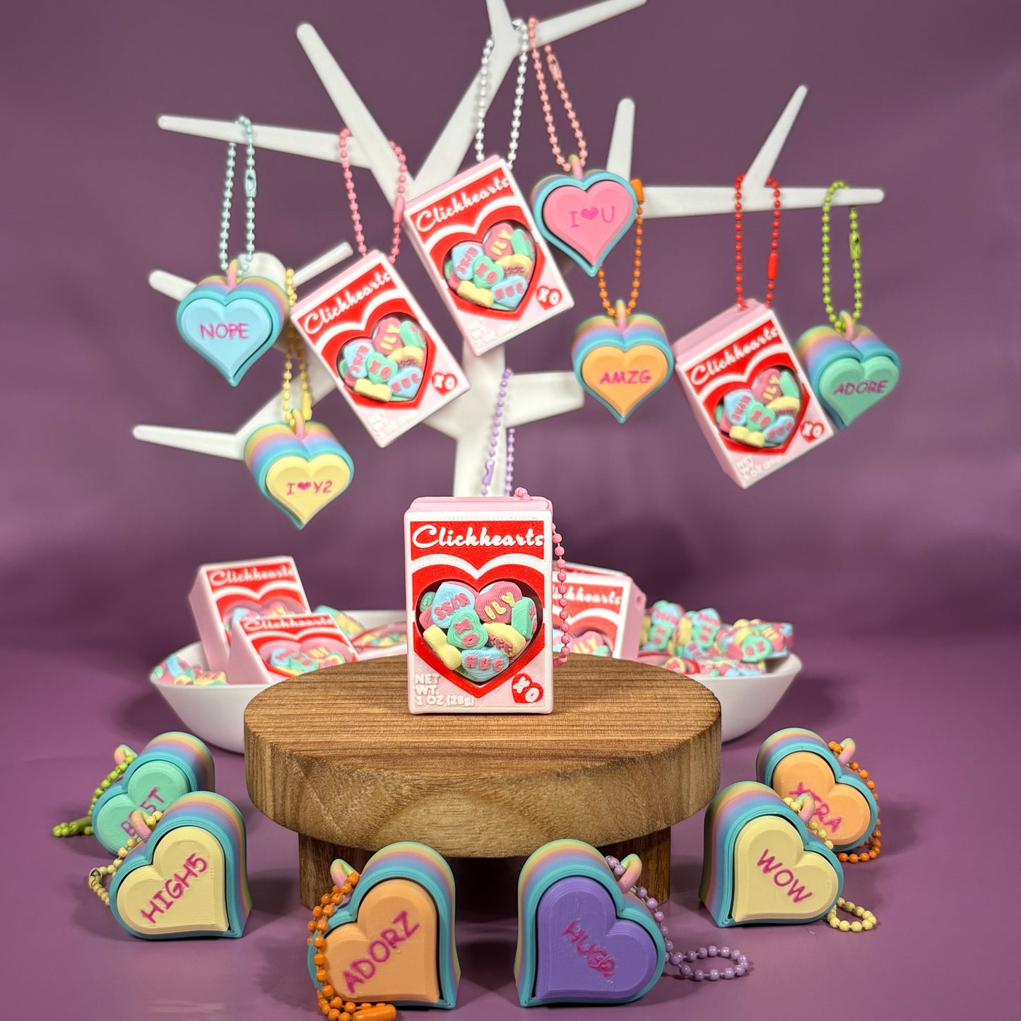 Valentine's Day Clicky Hearts Box