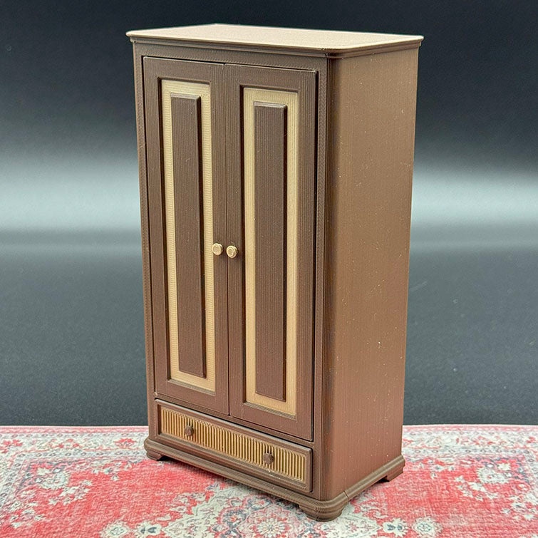Wardrobe Dollhouse Miniature 1:12 Scale