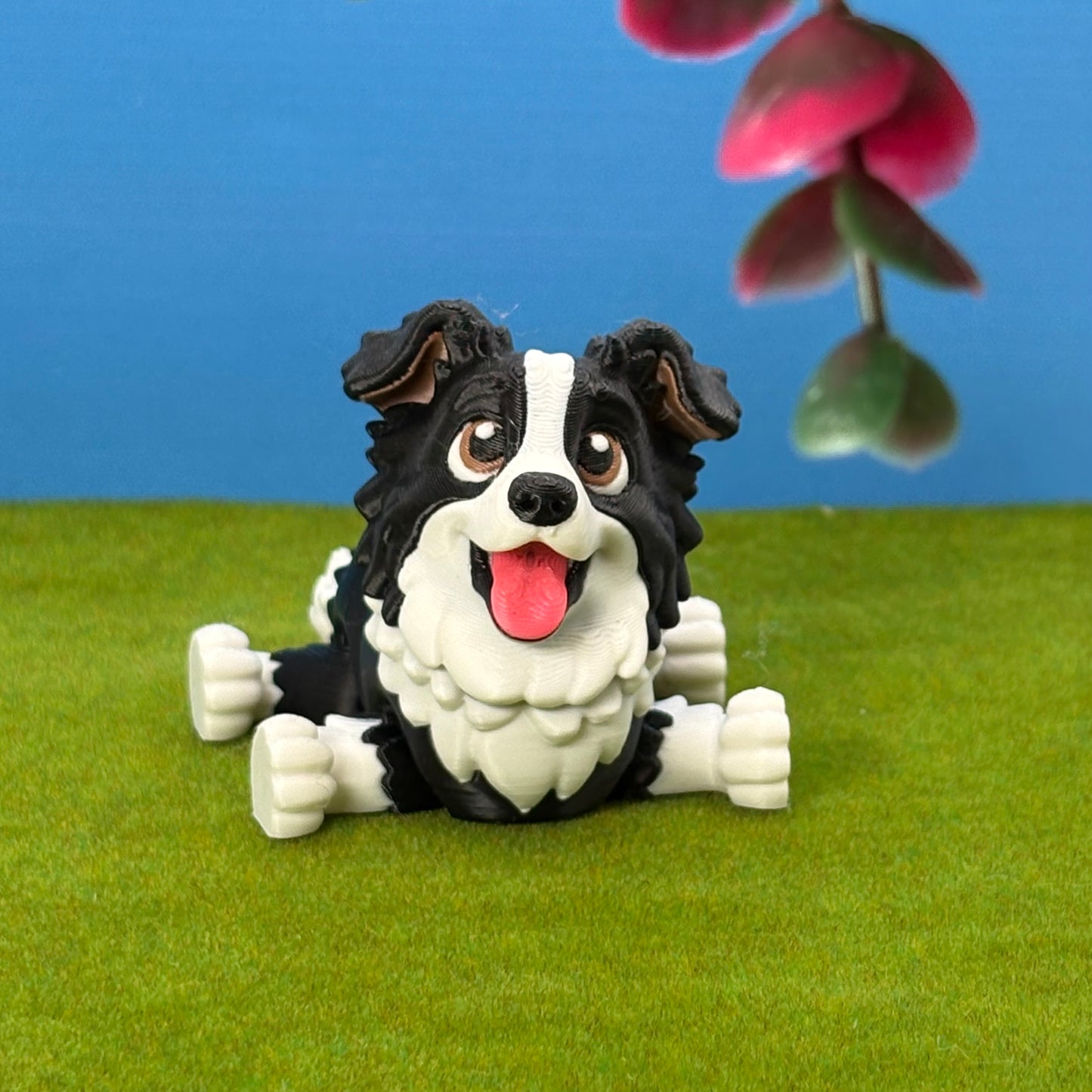 Border Collie Figurine | Articulated Puppy Pal | Flexible Dog | Dog Lover Gift | Desk Buddy (Copy)
