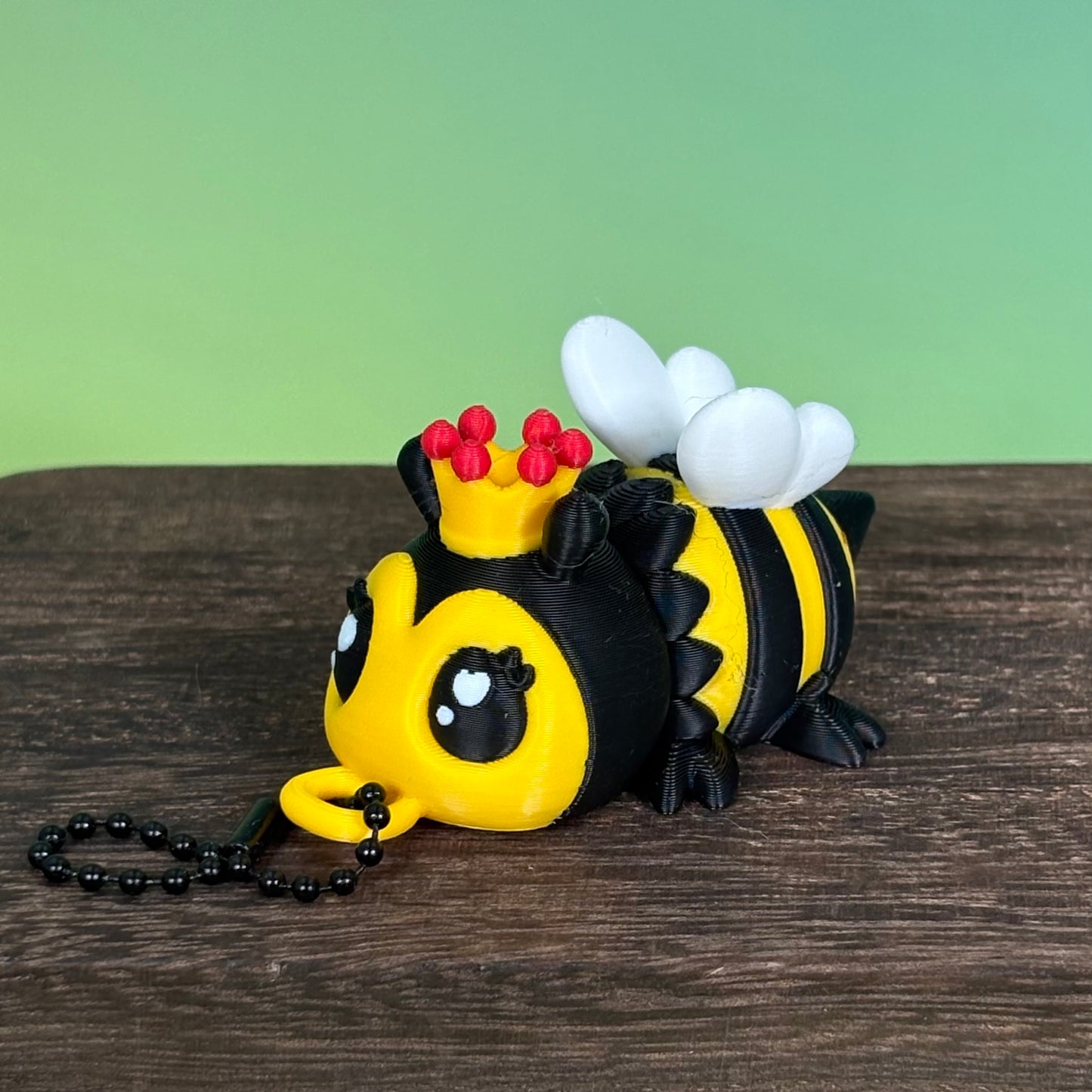 Bee & Queen Bee Keychain Collection | Articulated Collectible Bee Keychains | Bag Charm | 3D Printed Gift