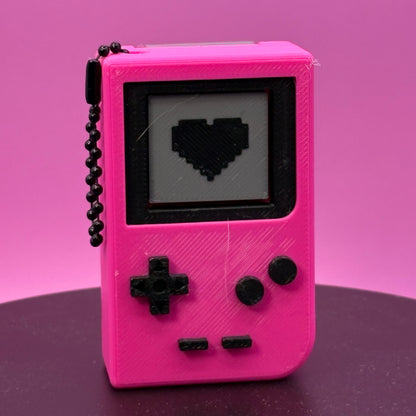 Retro Gaming Clicker Keychain | Teal or Pink | Handheld Fidget Toy | Nostalgic Gamer Gift | 3D Printed Bag Charm