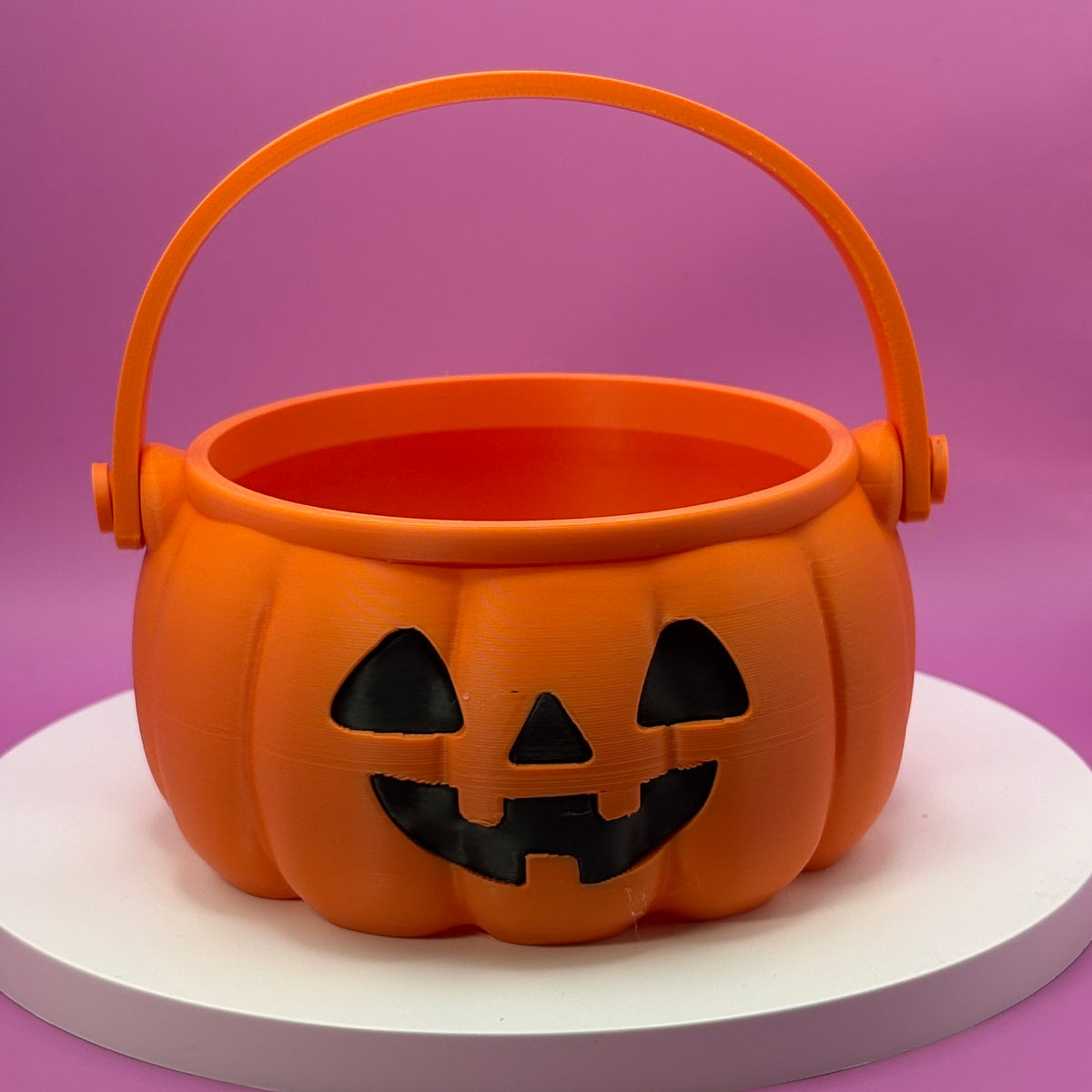 Trick-or-Treat Candy Bucket | Halloween Candy Holder | Ghost, Jack-o'-Lantern or Cat | 3D Printed