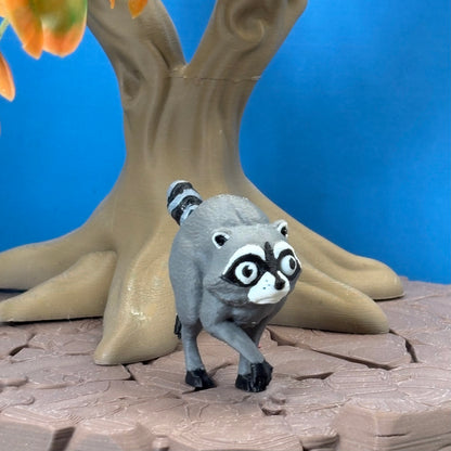 Jimothy the Raccoon | Resident of the Mystic Vale | 3D Printed Figurine or Keychain | Funny Desk Buddy