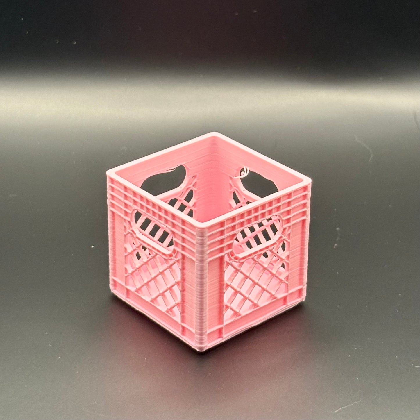 Milk Crates | Mini  Stackable Desk Organizer | Sticky Note Holder | 3D Printed Containers