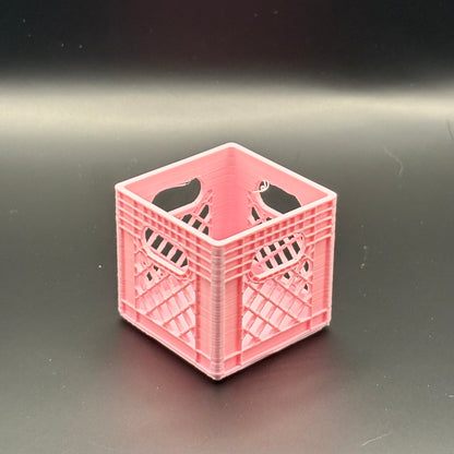 Milk Crates | Mini  Stackable Desk Organizer | Sticky Note Holder | 3D Printed Containers