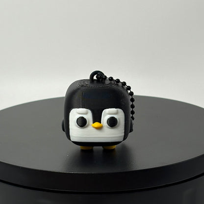 Mega Mini Pet Clicker Keychains | Pug, Cat & Penguin | 3D Printed Pet