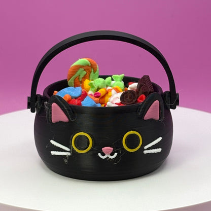 Trick-or-Treat Candy Halloween Bucket Clickers | Jack-o'-Lantern, Black Cat & Frankenstein