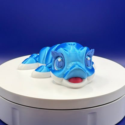 Dolphin Figurine | Articulated Delilah the Dolphin | Ocean Friends Collection | Flexi Desk Pet Decor | 3D Printed Gift