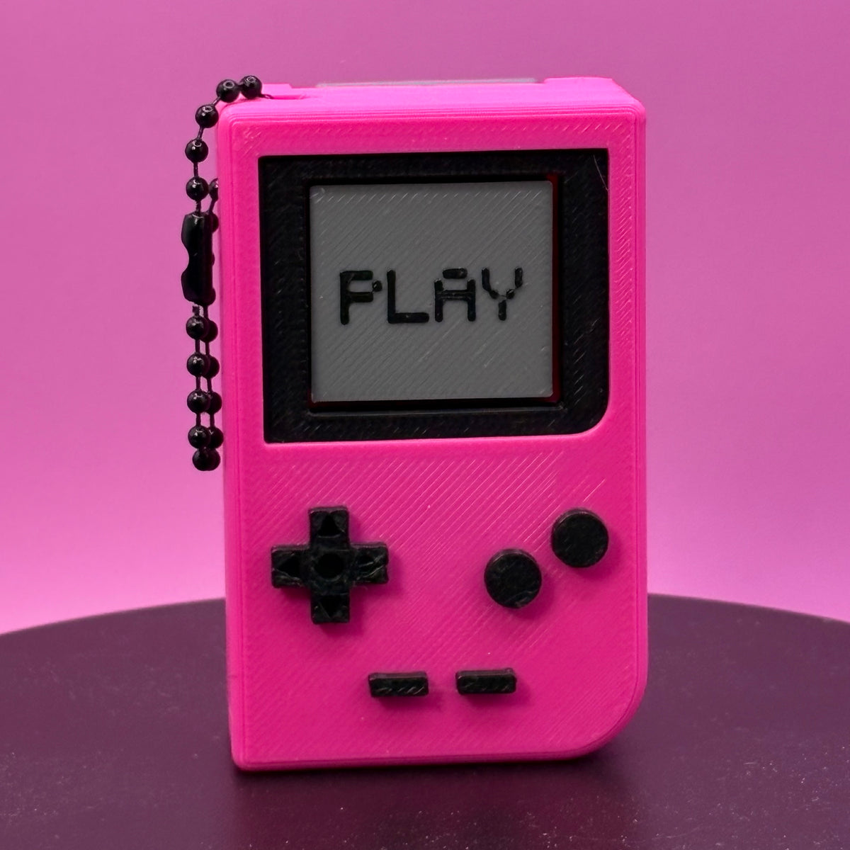 Retro Gaming Clicker Keychain | Teal or Pink | Handheld Fidget Toy | Nostalgic Gamer Gift | 3D Printed Bag Charm