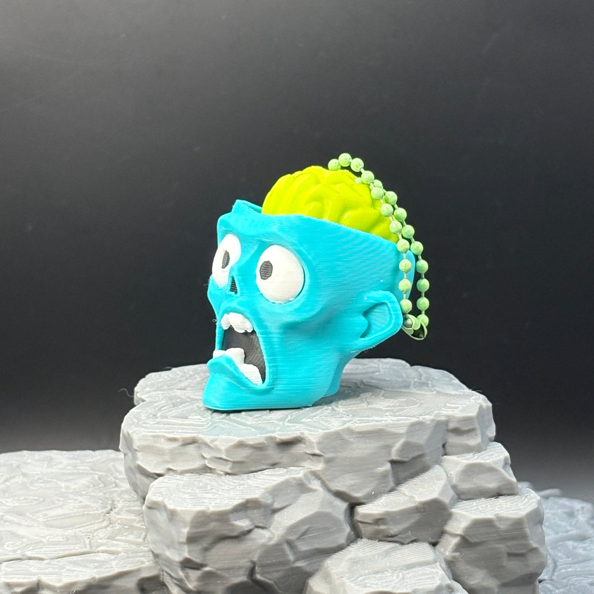 Haunted Heads Clicker Keychains | Spooky Zombie & Skeleton Clicker Keychains & Bag Charms