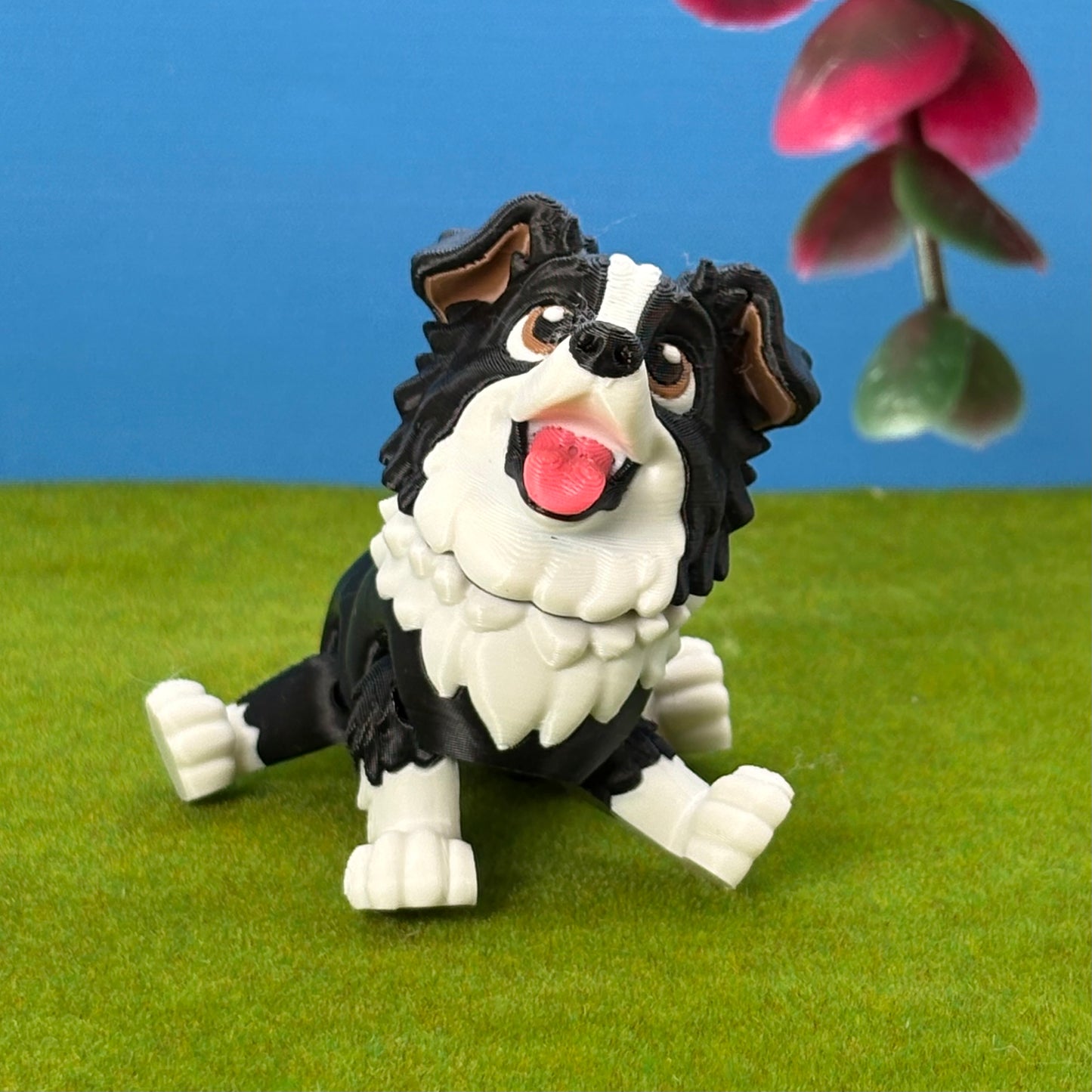 Border Collie Figurine | Articulated Puppy Pal | Flexible Dog | Dog Lover Gift | Desk Buddy (Copy)
