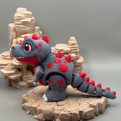 T-Rex Dinosaur Figurine | Articulated Prehistoric Pal | Flexible Dinosaur Desk Gift