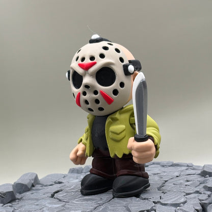 Slasher Horror Figurines | Jason, Michael & Freddy | Halloween Collectibles | 3D Printed