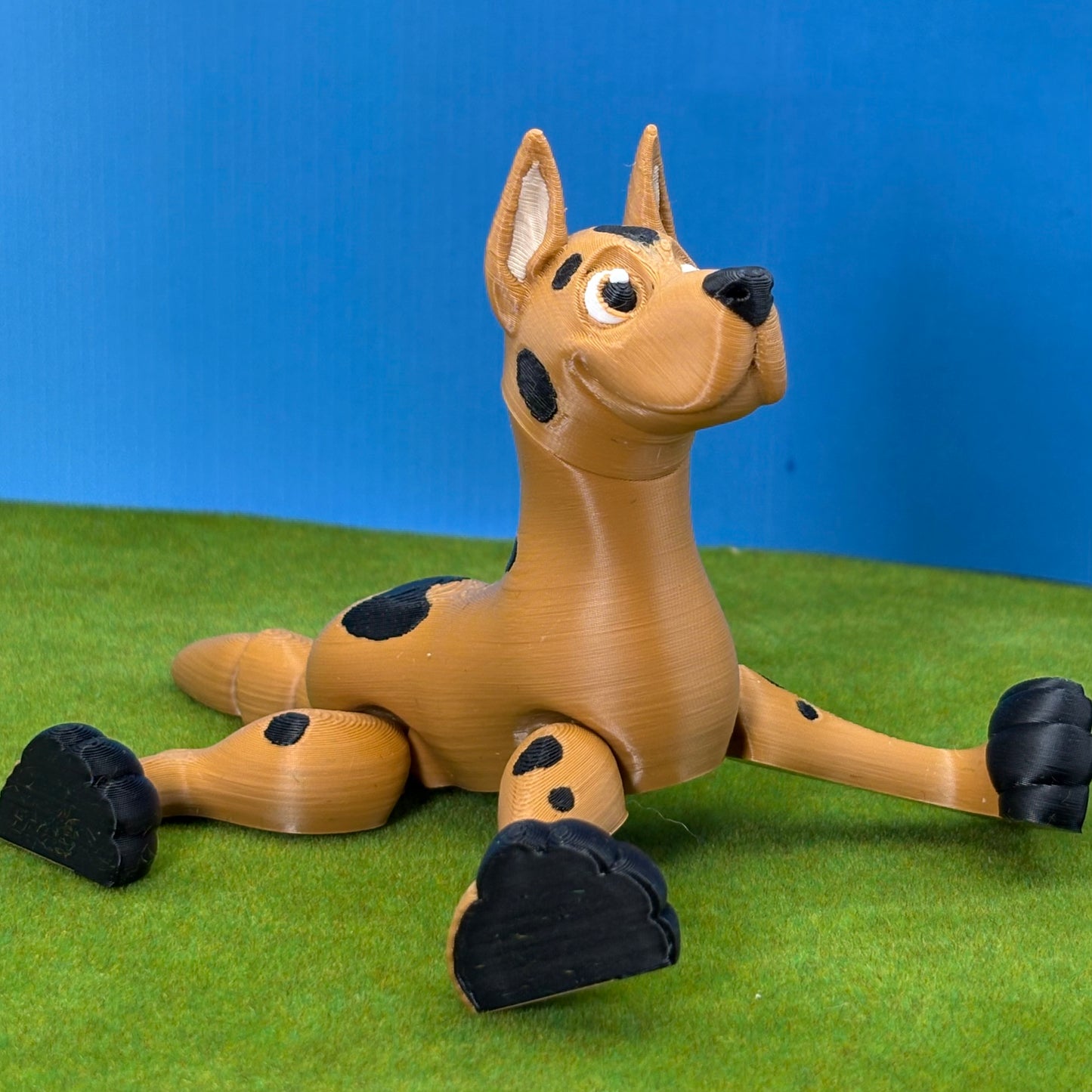 Great Dane Dog Figurine | Articulated Puppy Pal |Flexi Puppy Desk Pet | Dog Lover Gift | 3D Printed Decor
