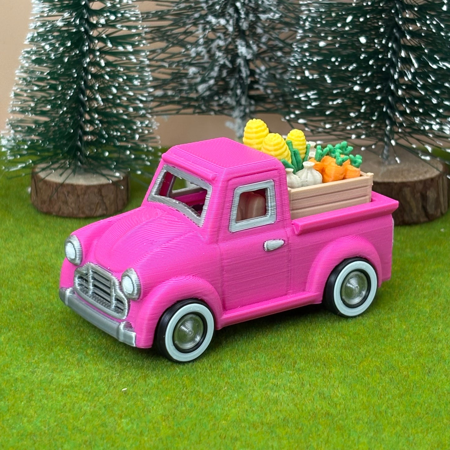 Farmhouse Pickup Truck Clicker | 4-in-1 Fidget Clicker | Mini Farm Truck | 3D Printed Desk Fidget | Mini Grocery Gift (Copy)