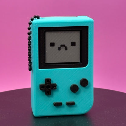 Retro Gaming Clicker Keychain | Teal or Pink | Handheld Fidget Toy | Nostalgic Gamer Gift | 3D Printed Bag Charm