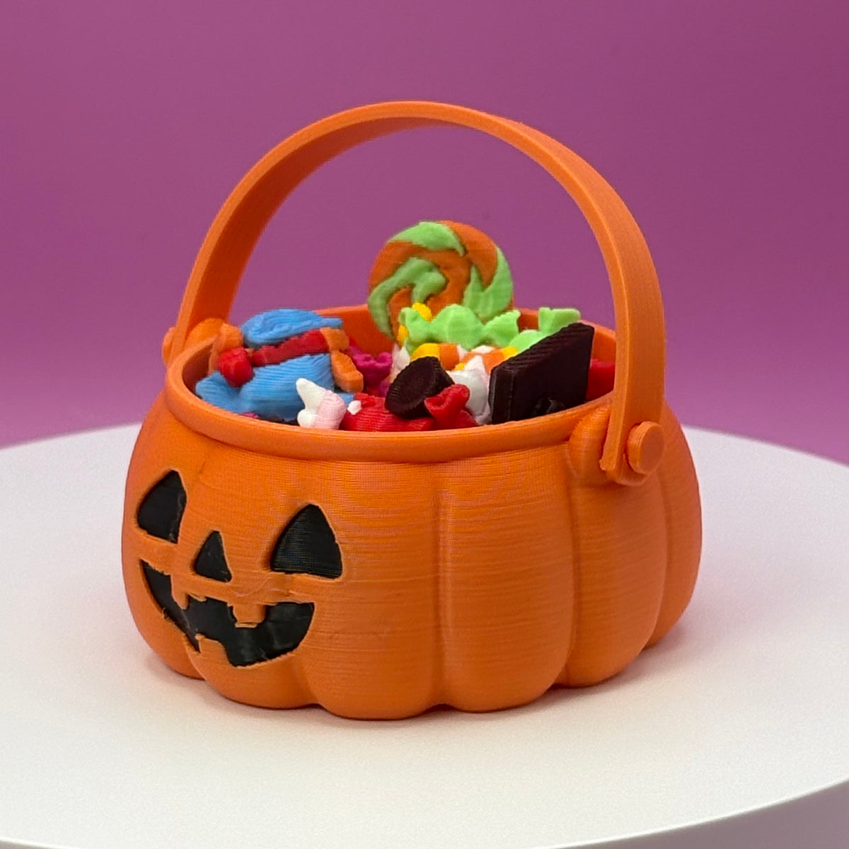 Trick-or-Treat Candy Halloween Bucket Clickers | Jack-o'-Lantern, Black Cat & Frankenstein
