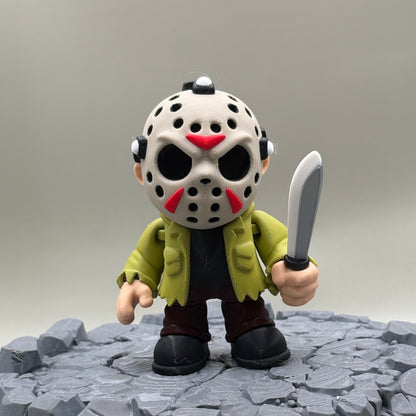 Slasher Horror Figurines | Jason, Michael & Freddy | Halloween Collectibles | 3D Printed