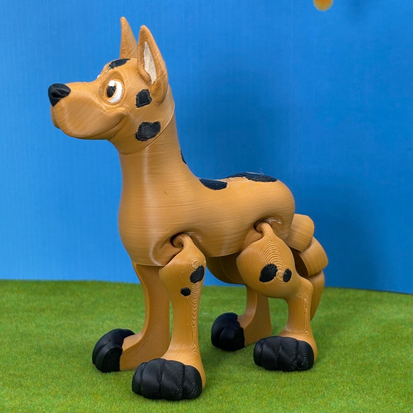Great Dane Dog Figurine | Articulated Puppy Pal |Flexi Puppy Desk Pet | Dog Lover Gift | 3D Printed Decor