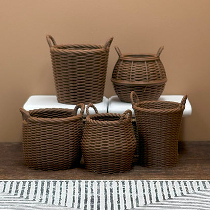 Baskets Dollhouse Miniature 1:12 Scale