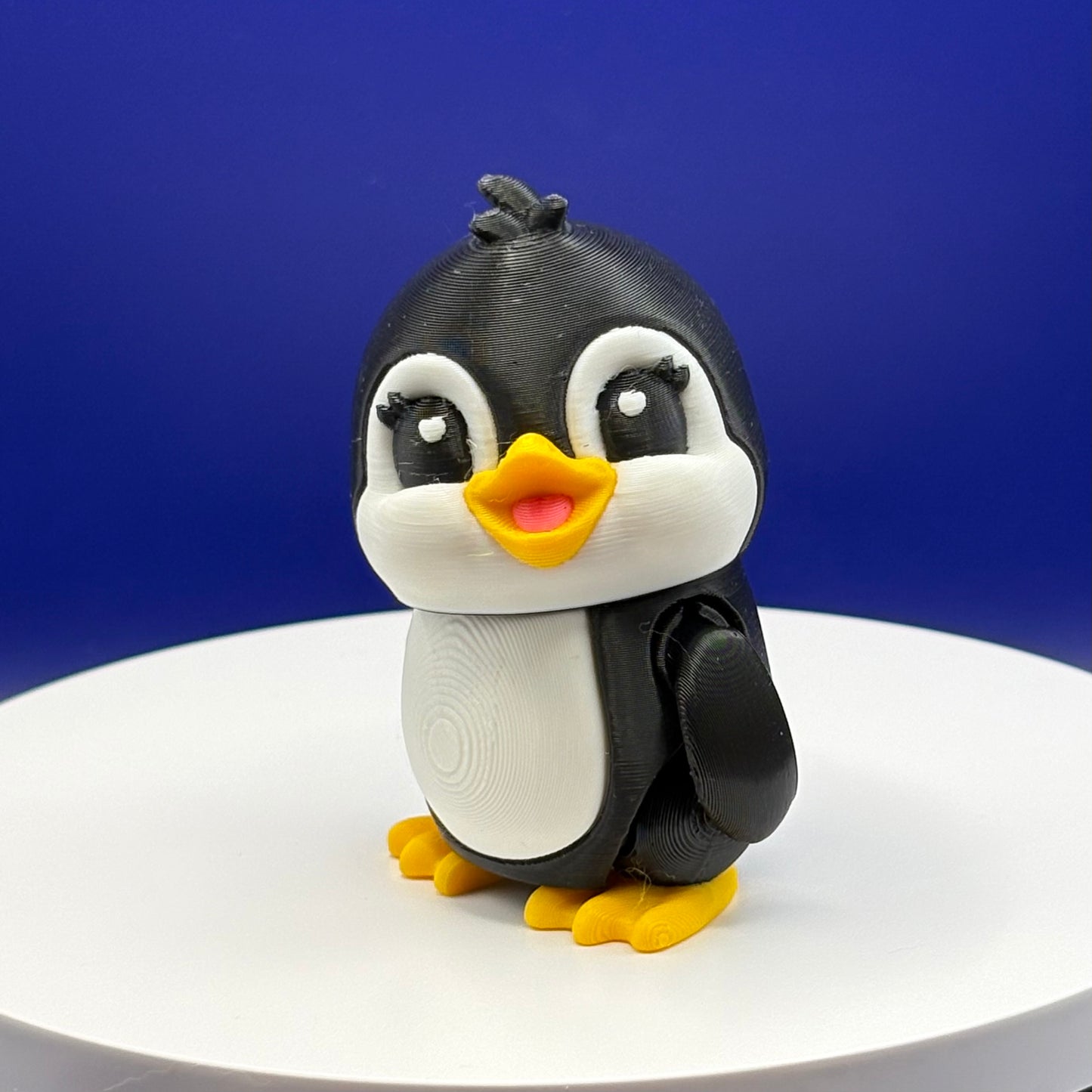 Penguin Figurine | Articulated Artic Friends Collection | Flexi Desk Pet | Artic Decoration | 3D Printed Gift