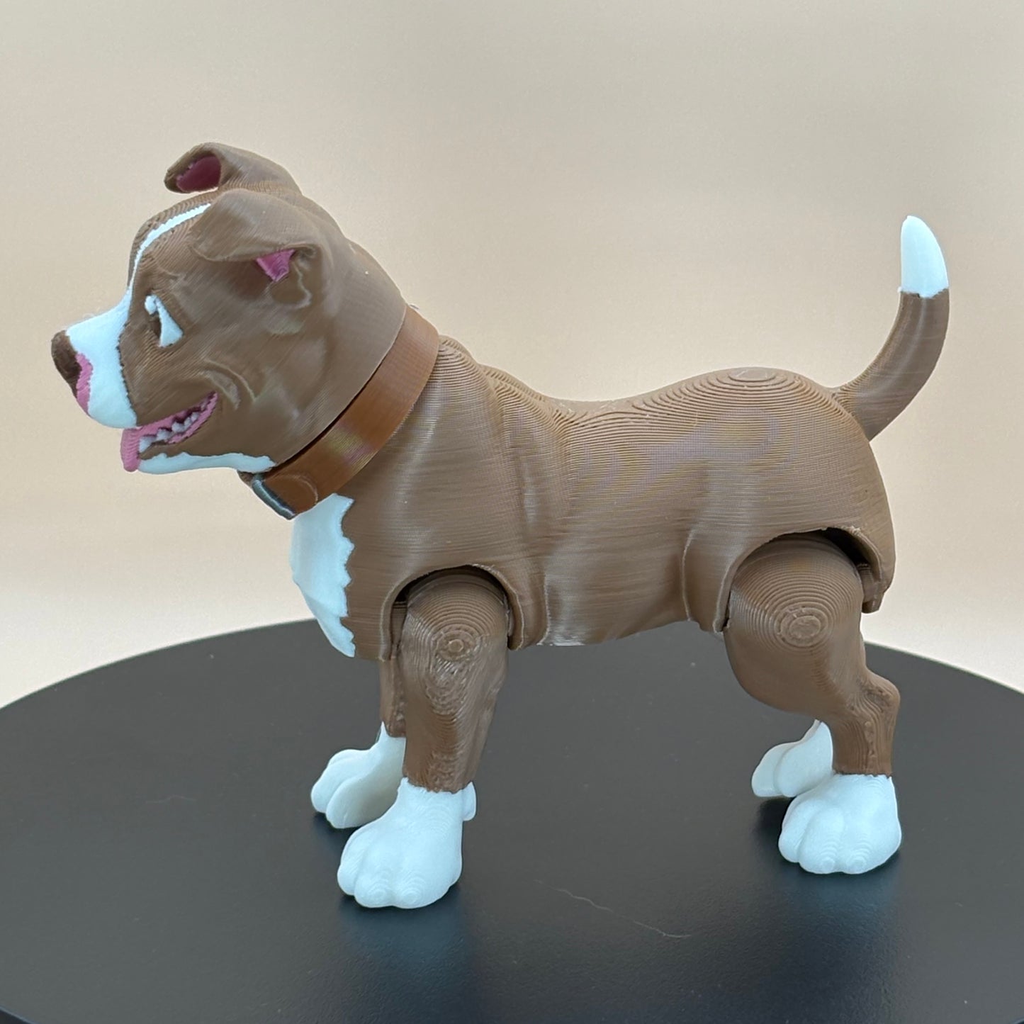 Pit Bull Dog Figurine | Articulated Puppy Pal | Flexi Desk Pet | Dog Lover Gift | 3D Printed