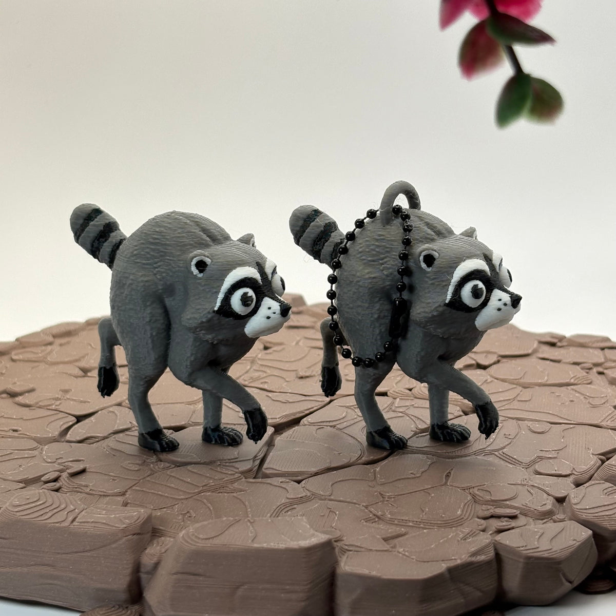 Jimothy Raccoon Figurine or Keychain | Funny Seattle Raccoon  | 3D Printed Collectible | Fun Desk Pet