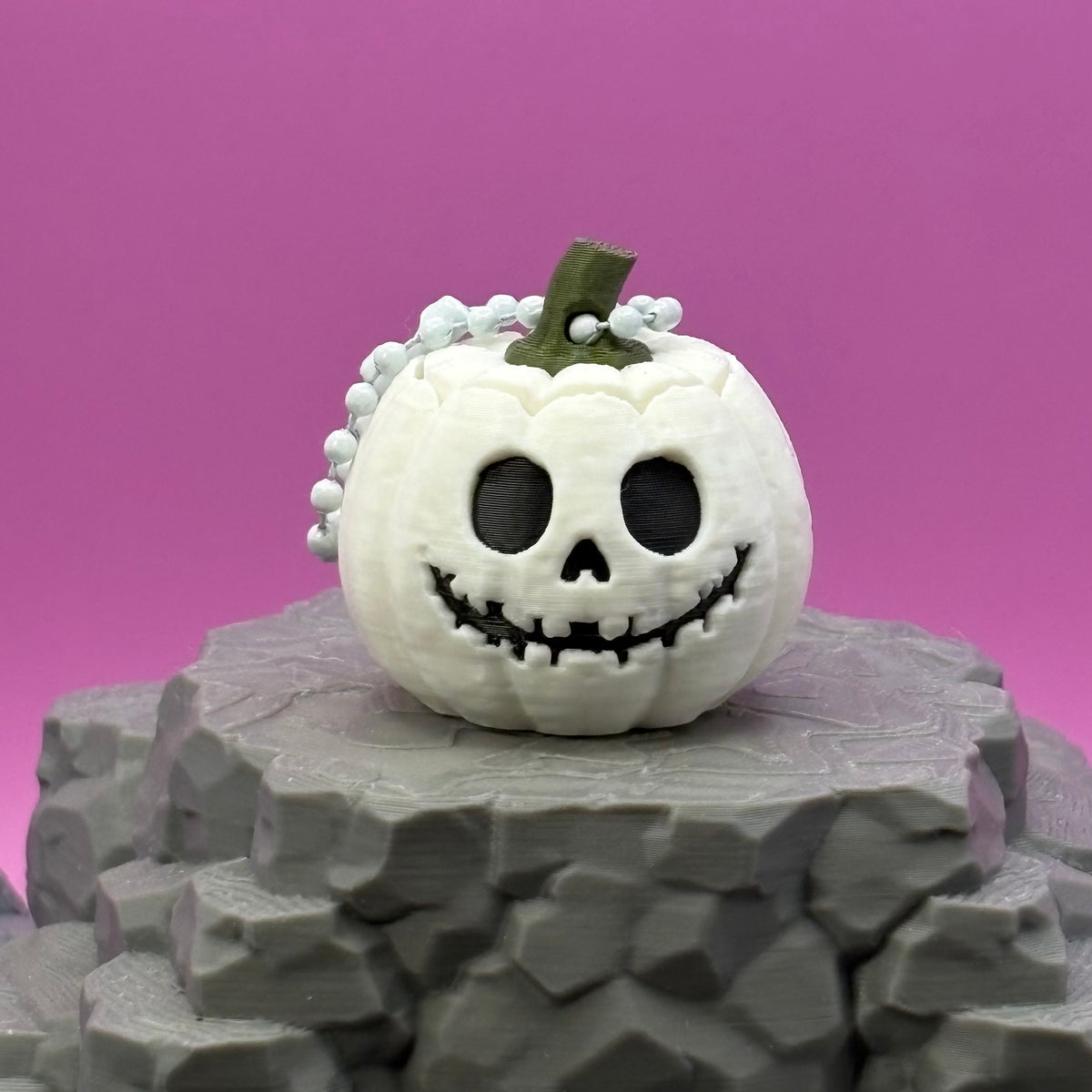 Halloween Pumpkin Clicker Keychain | Mini Jack-o'-Lantern Fidget | Fall Decor | Spooky Pumpkin | 3D Printed