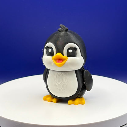 Penguin Figurine | Articulated Artic Friends Collection | Flexi Desk Pet | Artic Decoration | 3D Printed Gift