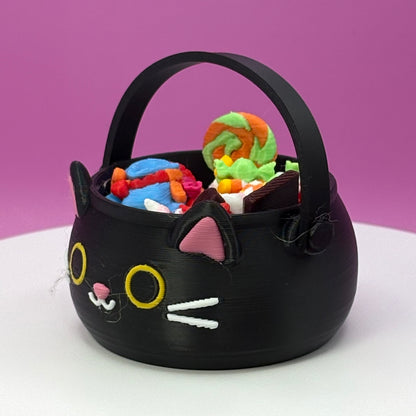 Trick-or-Treat Candy Halloween Bucket Clickers | Jack-o'-Lantern, Black Cat & Frankenstein