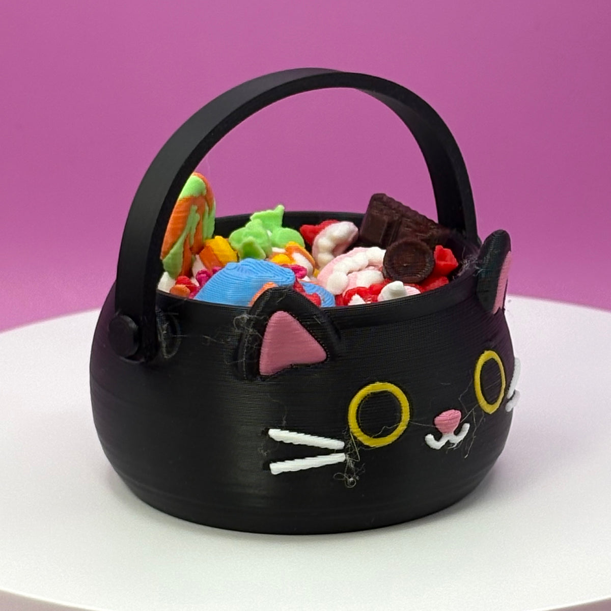 Trick-or-Treat Candy Halloween Bucket Clickers | Jack-o'-Lantern, Black Cat & Frankenstein