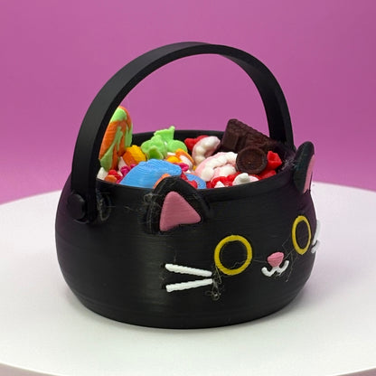 Trick-or-Treat Candy Halloween Bucket Clickers | Jack-o'-Lantern, Black Cat & Frankenstein