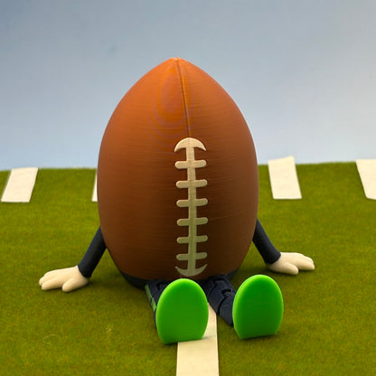 Football Flexi Figurine | Sports Desk Decor | Flexible Leg Figure | Football Lover Gift