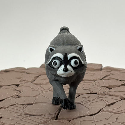 Jimothy Raccoon Figurine or Keychain | Funny Seattle Raccoon  | 3D Printed Collectible | Fun Desk Pet