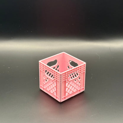 Milk Crates | Mini  Stackable Desk Organizer | Sticky Note Holder | 3D Printed Containers