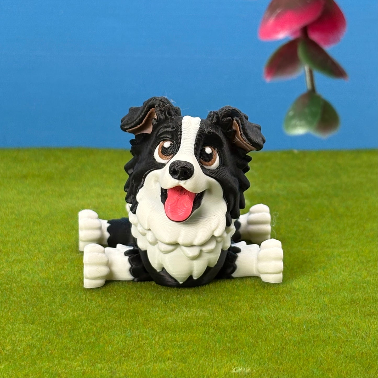 Border Collie Figurine | Articulated Puppy Pal | Flexible Dog | Dog Lover Gift | Desk Buddy (Copy)