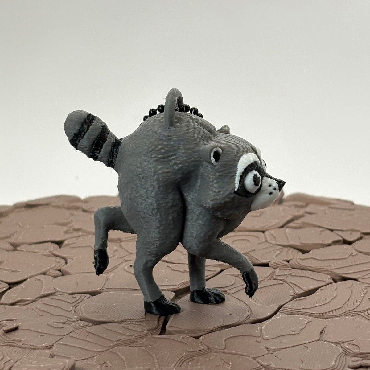 Jimothy Raccoon Figurine or Keychain | Funny Seattle Raccoon  | 3D Printed Collectible | Fun Desk Pet