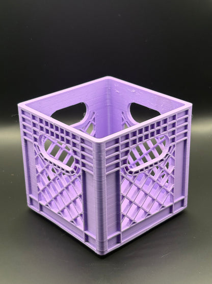 Milk Crates | Mini  Stackable Desk Organizer | Sticky Note Holder | 3D Printed Containers