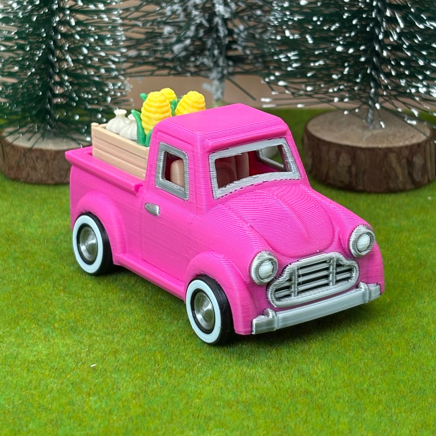 Farmhouse Pickup Truck Clicker | 4-in-1 Fidget Clicker | Mini Farm Truck | 3D Printed Desk Fidget | Mini Grocery Gift (Copy)