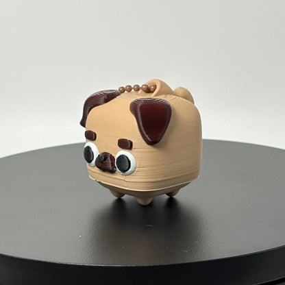 Mega Mini Pet Clicker Keychains | Pug, Cat & Penguin | 3D Printed Pet