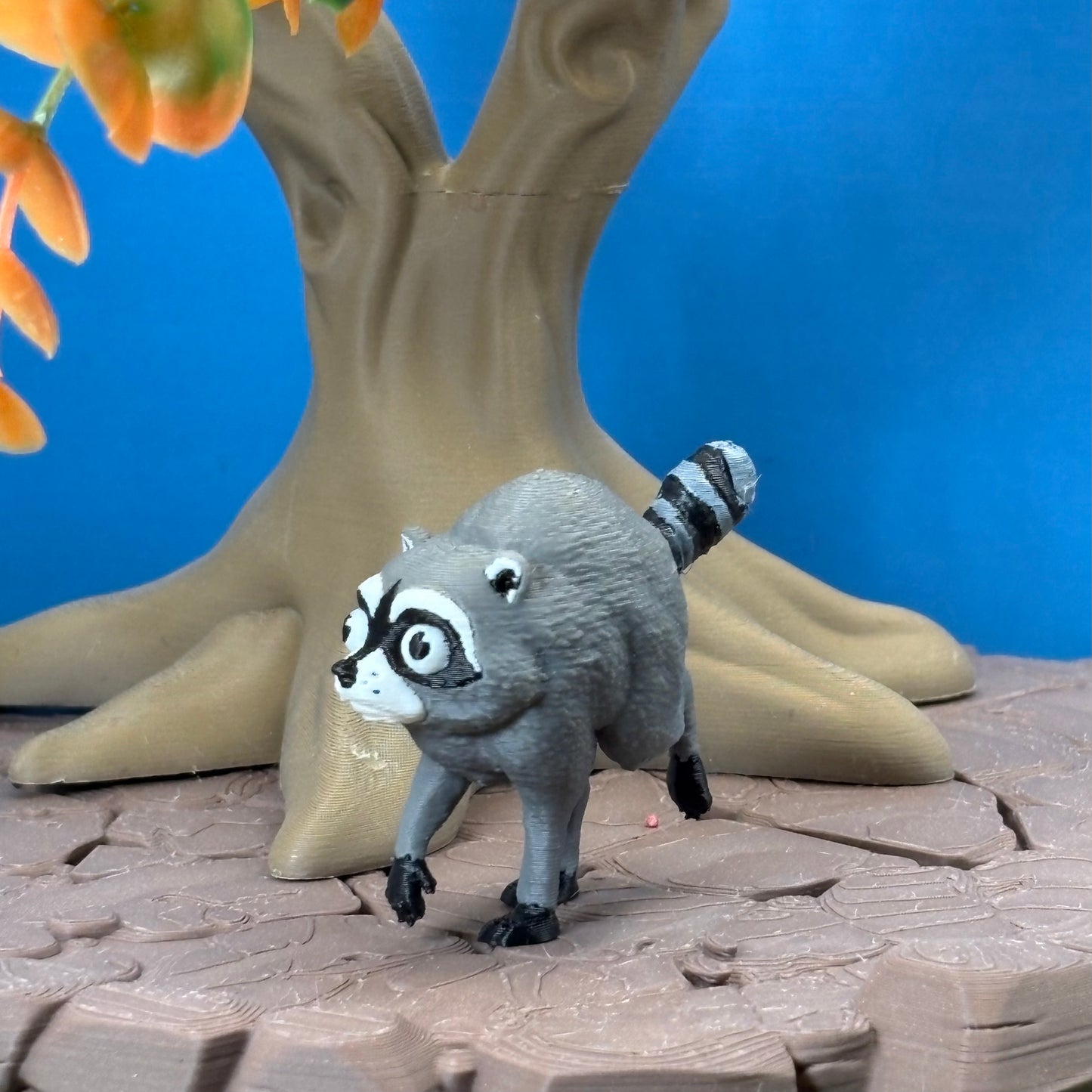 Jimothy the Raccoon | Resident of the Mystic Vale | 3D Printed Figurine or Keychain | Funny Desk Buddy