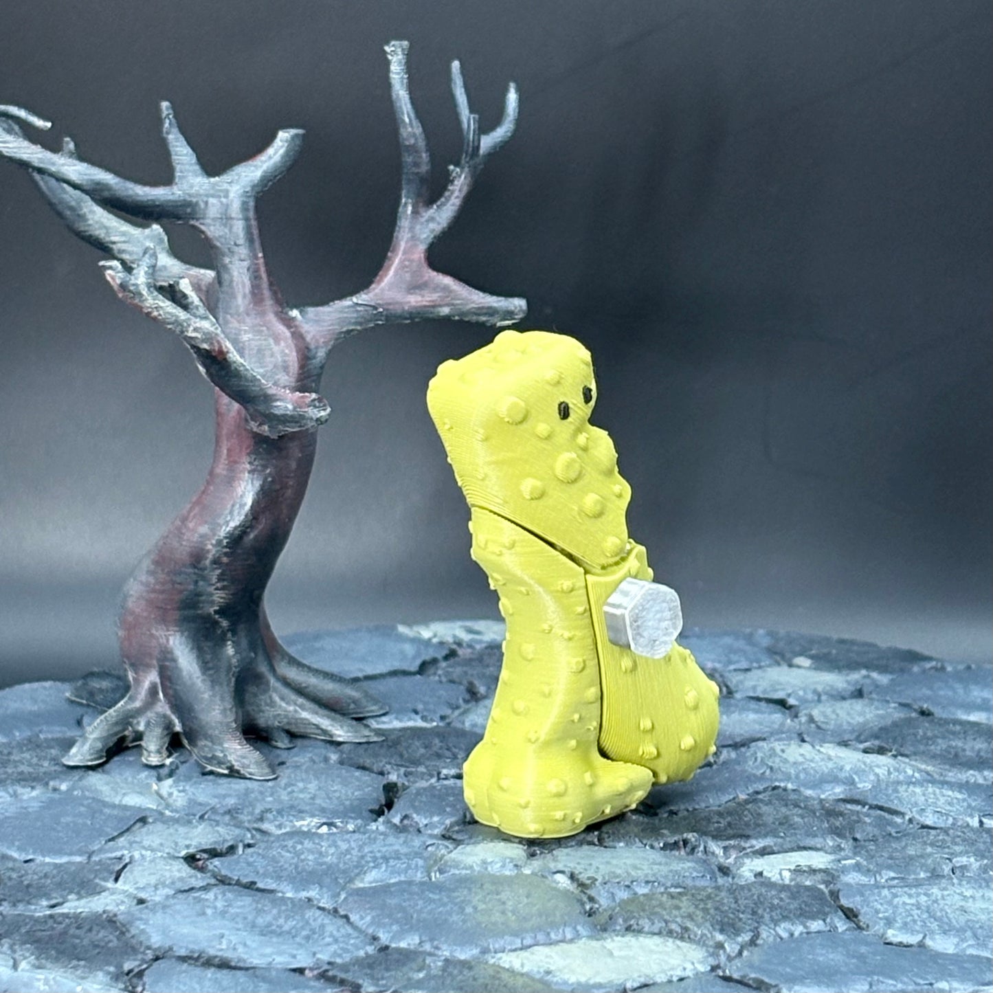 Halloween Pickle Fidget | Articulated Witch, Zombie, or Frankenstein Keychains | Frankenstein (w/stand) Desk Buddy | 3D Printed Gift