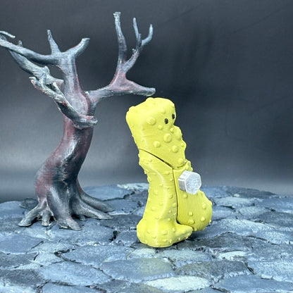 Halloween Pickle Fidget | Articulated Witch, Zombie, or Frankenstein Keychains | Frankenstein (w/stand) Desk Buddy | 3D Printed Gift