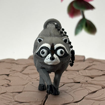 Jimothy Raccoon Figurine or Keychain | Funny Seattle Raccoon  | 3D Printed Collectible | Fun Desk Pet