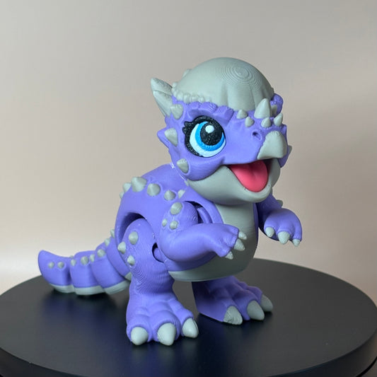 Pachycephalosaursus Dinosaur Figurine | Articulated Prehistoric Pal | Flexible Dinosaur Desk Gift
