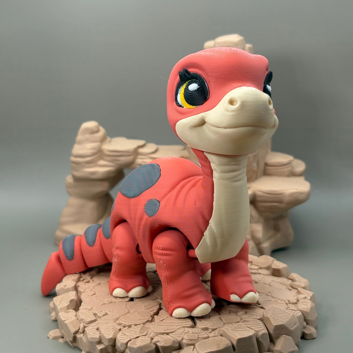 Brachiosaurus Dinosaur Figurine |Articulated Prehistoric Pal |Flexible Dinosaur Desk Gift
